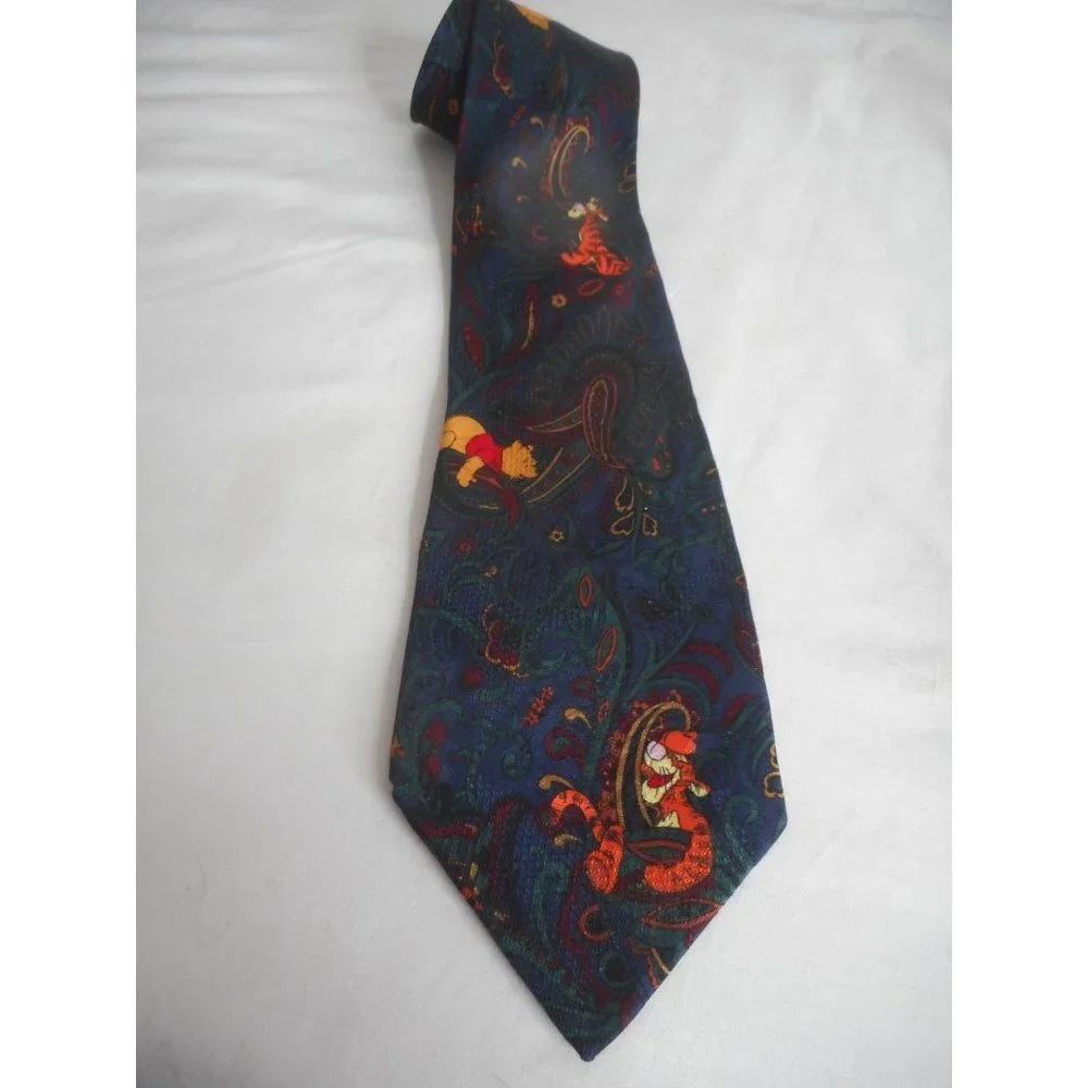 Vintage Disney Silk Paisley tie Tigger Pooh
